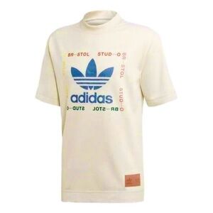 Adidas Men's Cream Graphic Tee
